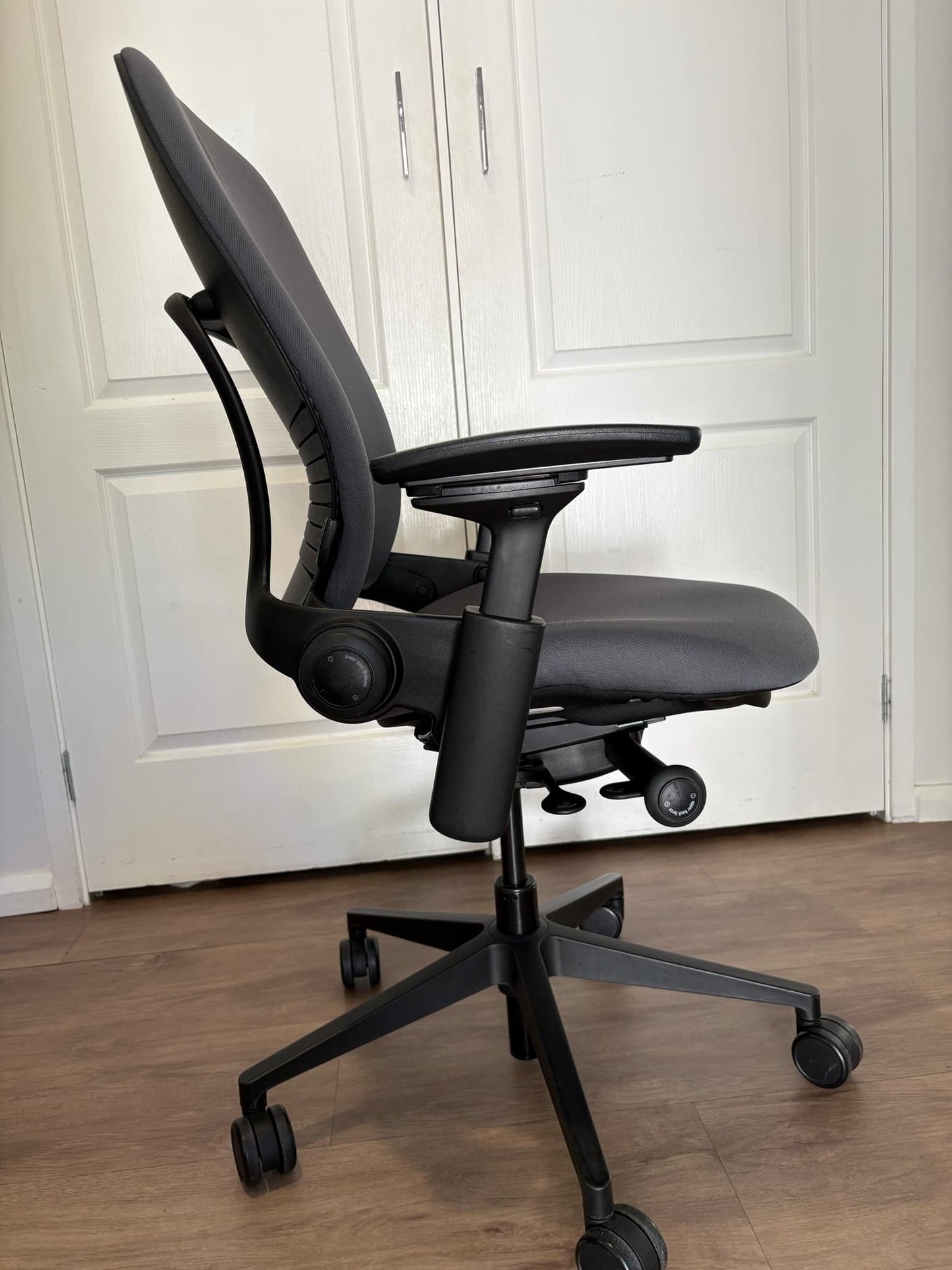 Steelcase Leap Version 2 Ergonomic Chair - Dark Grey Colour