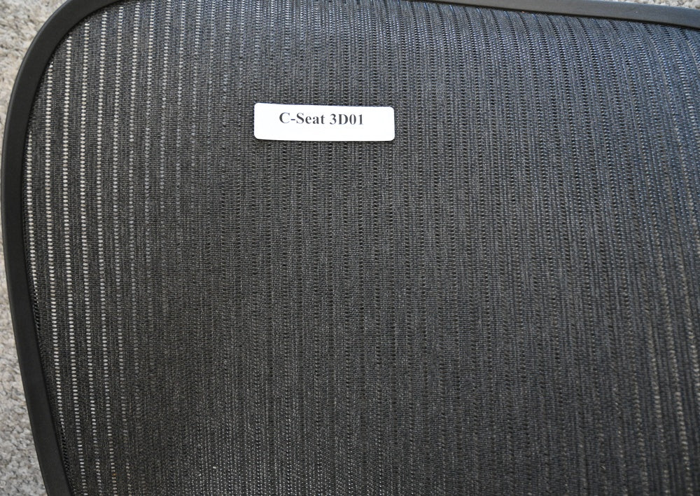 Genuine Aeron Classic Mesh Seat – Size C, Carbon Black (3D01)