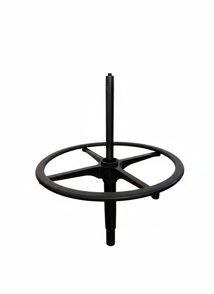 Footrest ring and gas cylinder for stool - compatible with Steelcase Think V2 stool and others