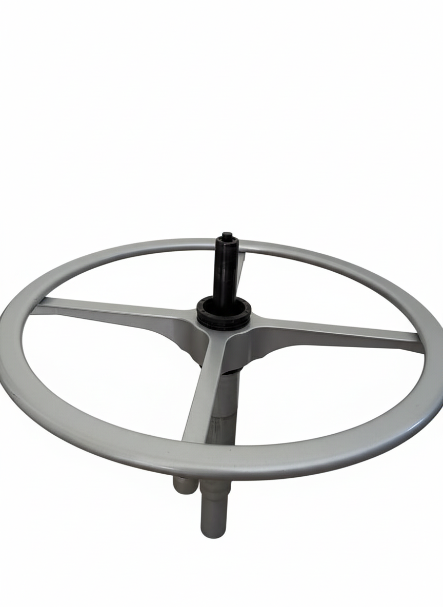 Footrest ring and gas cylinder for stool - compatible with Steelcase Think V2 stool and others