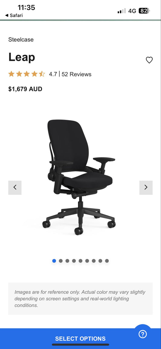 Brand new in box Steelcase leap V2 ergonomic office chair