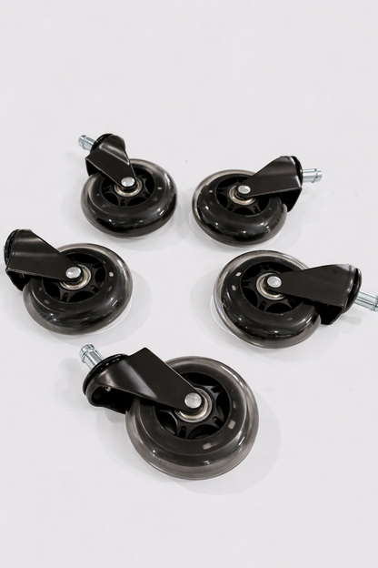 Office Chair Rollerblade Castors Suit to Herman Miller, Steelcase Chairs - Set of 5