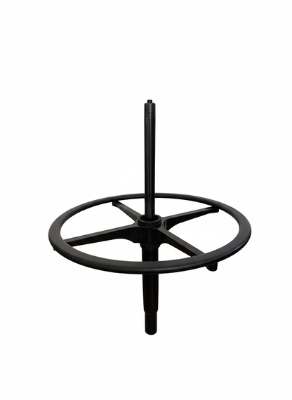 Footrest ring and gas cylinder for stool - compatible with Steelcase Think V2 stool and others