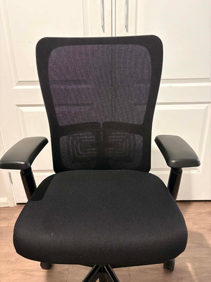 Refurbished Haworth Zody Ergonomic Office Chair – Black with 4D Armrests