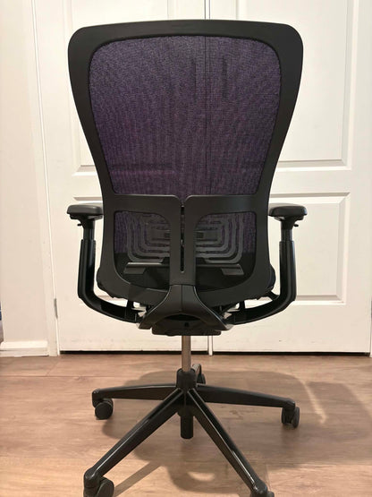 Refurbished Haworth Zody Ergonomic Office Chair – Black with 4D Armrests