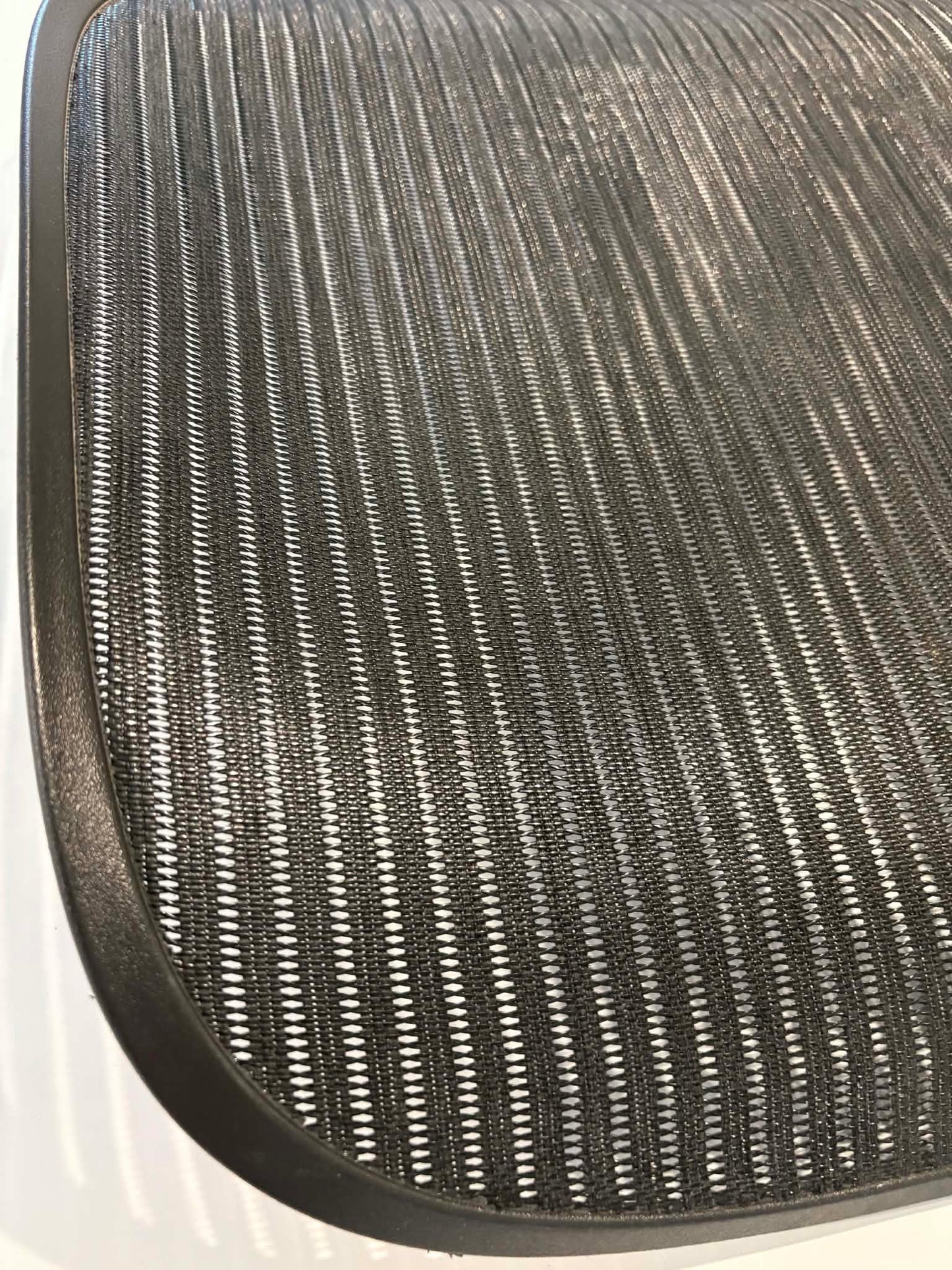 Genuine Herman Miller Aeron Classic Seat Mesh – Size B – Black (Used OEM)