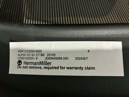 Herman Miller Aeron Remastered office chair - Brand new - Size C