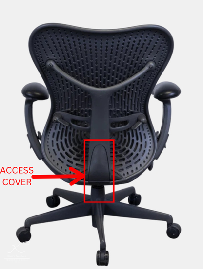 Genuine Herman Miller Mirra V1 Back Spine Access Cover – Graphite | Used