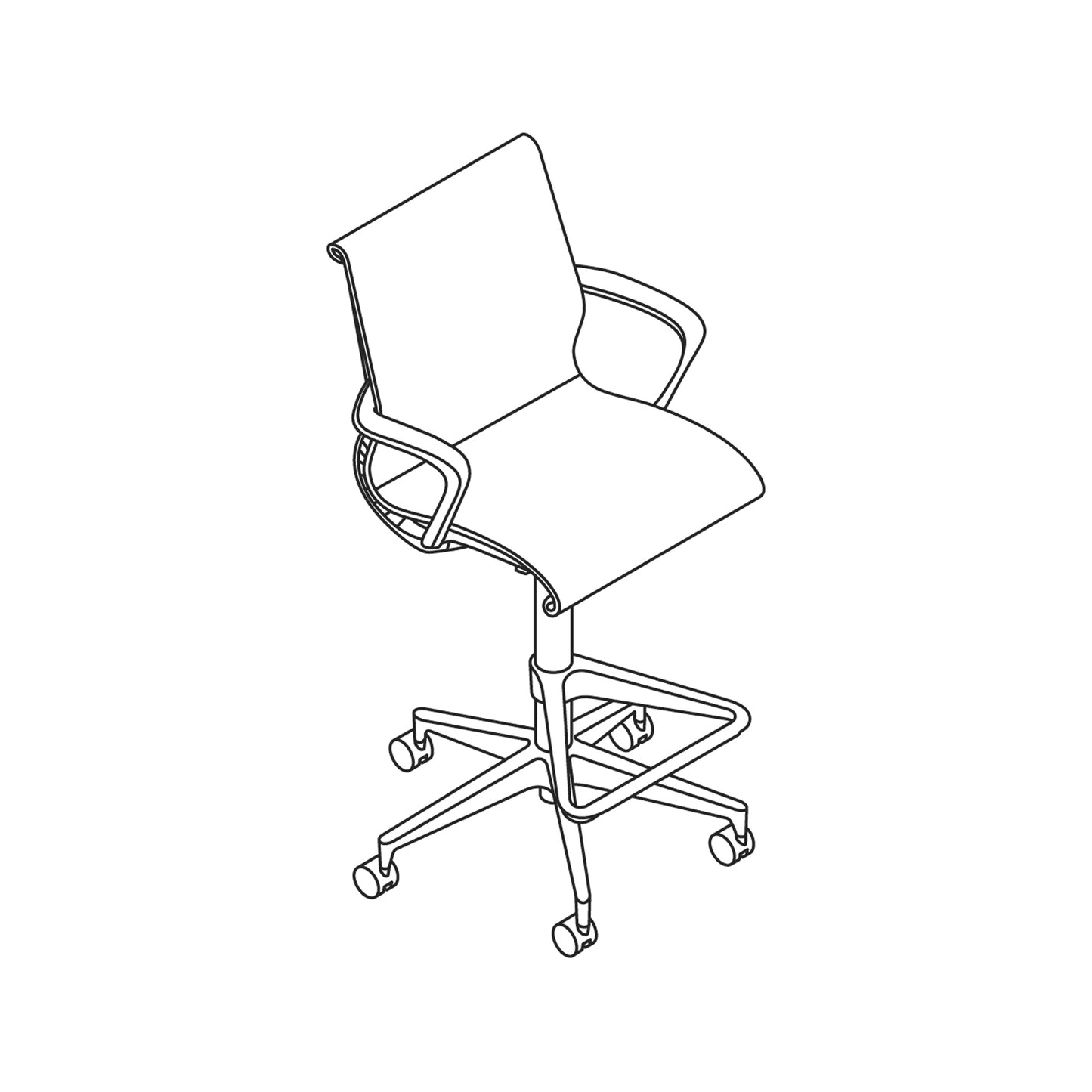 Herman Miller Setu Stool - blue colour