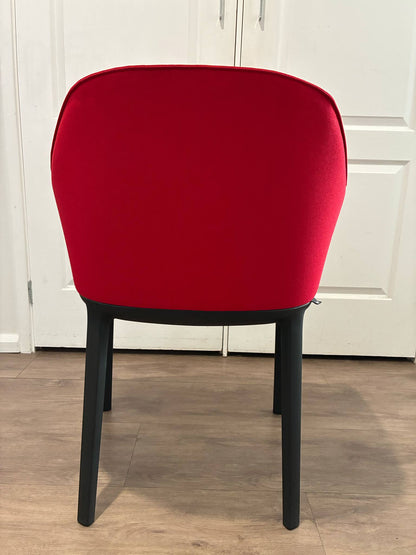 Vitra Softshell Tub Chair in Red – Modern Ergonomic Lounge Chair