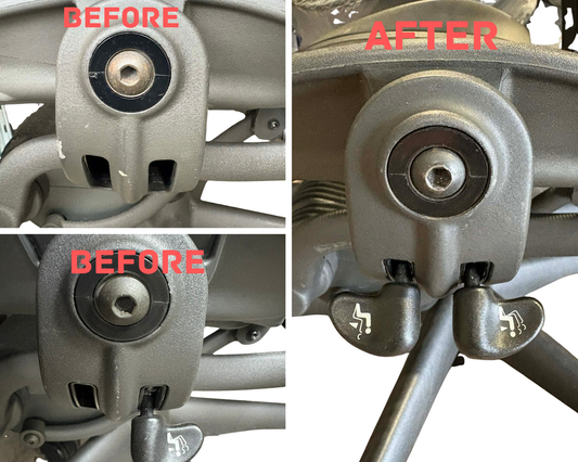 Herman Miller Aeron Classic (V1) Compatible – Tilt Limiter and Knobs