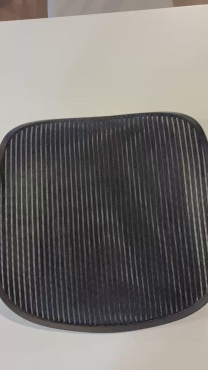 Genuine Herman Miller Aeron Classic Seat Mesh – Size B – Black (Used OEM)