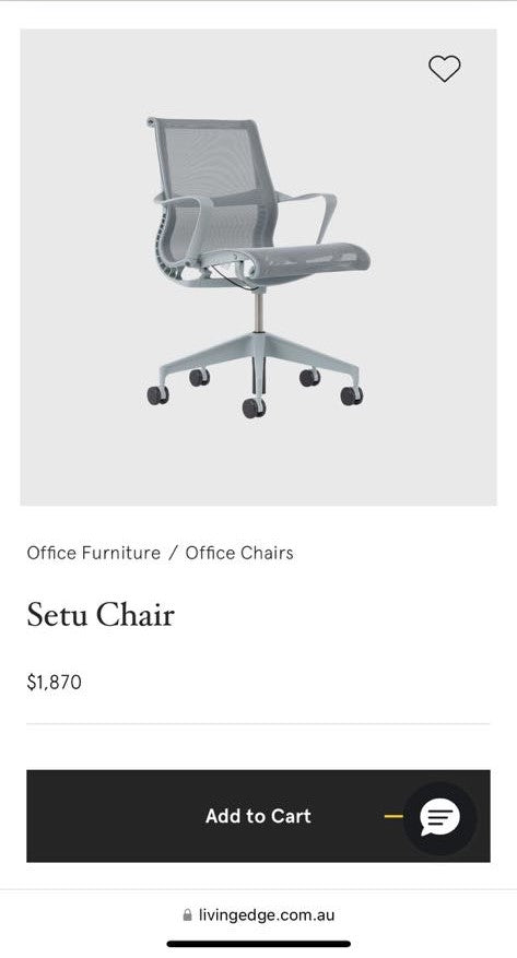 Herman Miller Setu office chair